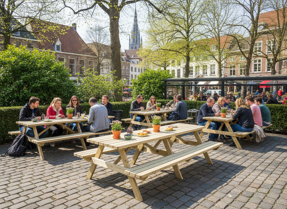 Picknicktisch 300 cm KING ® / 4 cm Dicke