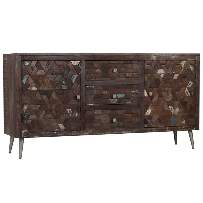 Dressoir 160X40X80 Cm Massief Gerecycled Hout