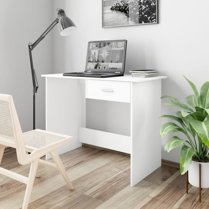 Bureau 100X50X76 Cm Bewerkt Hout Bruin Eikenkleur