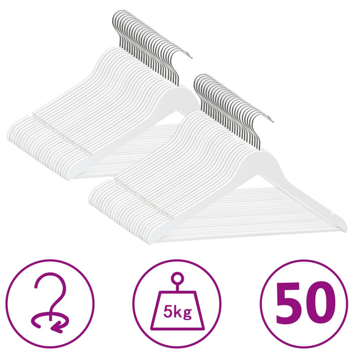 20-Delige Kledinghangerset Anti-Slip Hardhout