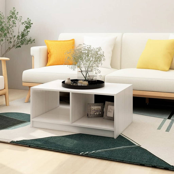 809906 Salontafel 75X50X33,5 Cm Massief Hout Grenen
