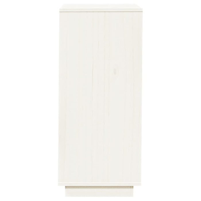 Schoenenkast 35X35X80 Cm Massief Grenenhout Wit