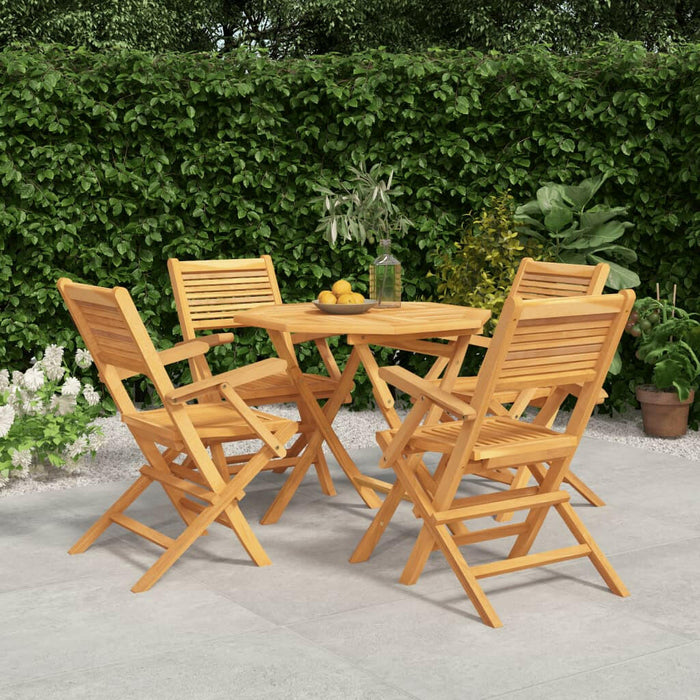 5-Delige Tuinset Massief Teakhout