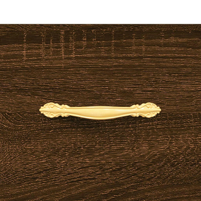 Tv-Meubel 150X36X30 Cm Bewerkt Hout Bruin Eikenkleur