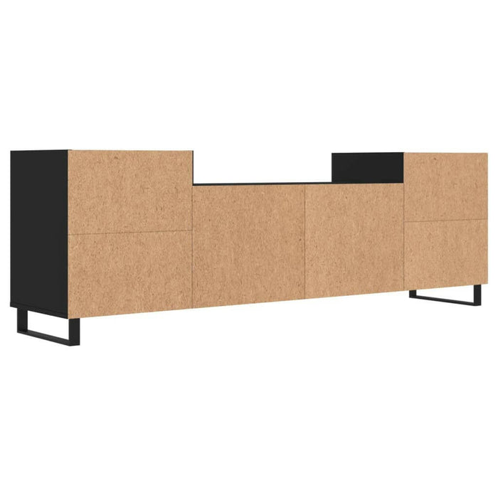 Tv-Meubel 160X35X55 Cm Bewerkt Hout Zwart