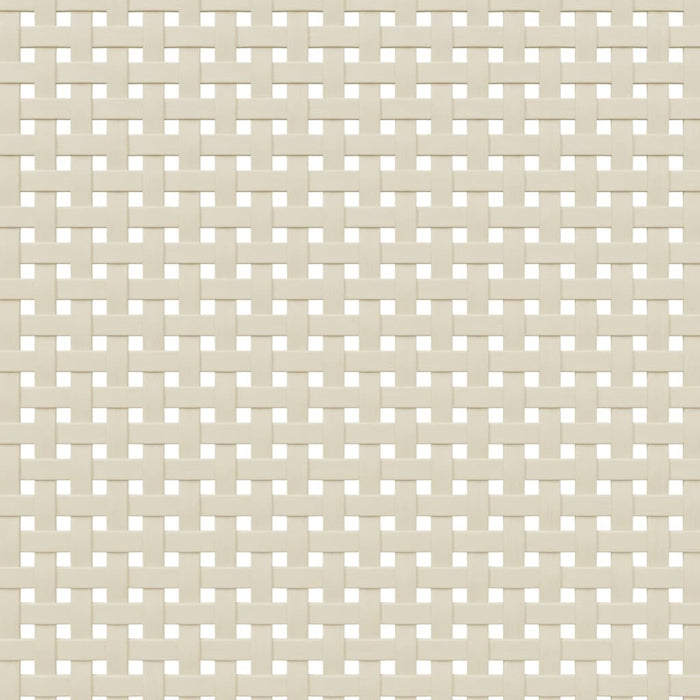 Hoge Kast Senja Rattan-Look 90X40X112 Cm Massief Grenenhout Wit