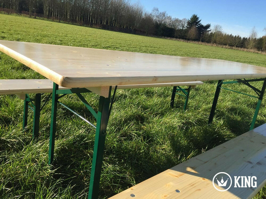 KING ® BIERTAFELSET 220 cm x 70 cm TAFEL EN 2 BANKEN