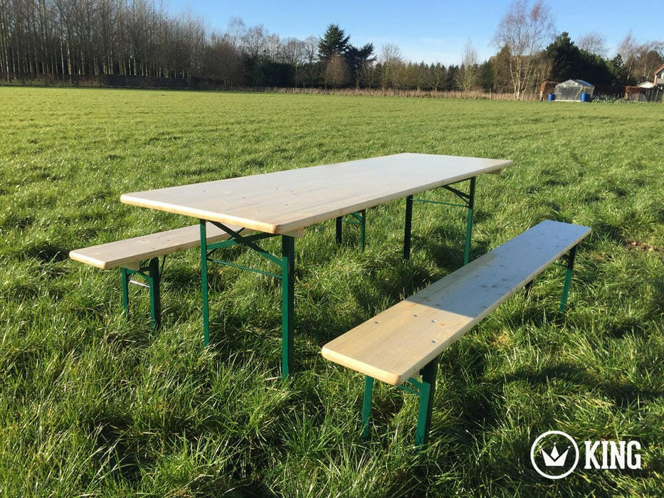 KING ® BIERTAFELSET 220 cm x 70 cm TAFEL EN 2 BANKEN