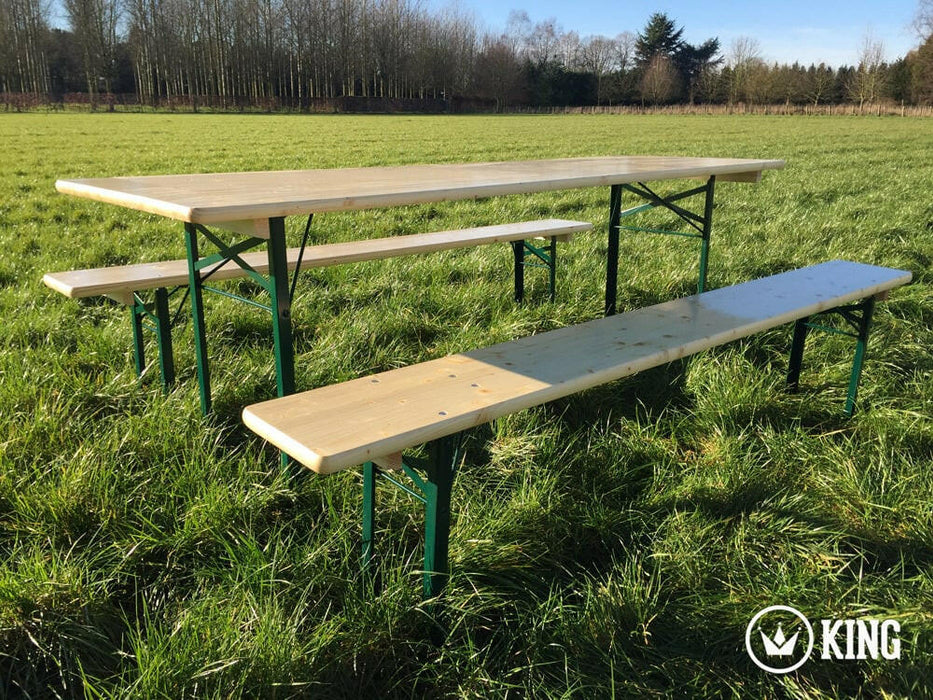 KING ® BIERTAFELSET 220 cm x 70 cm TAFEL EN 2 BANKEN