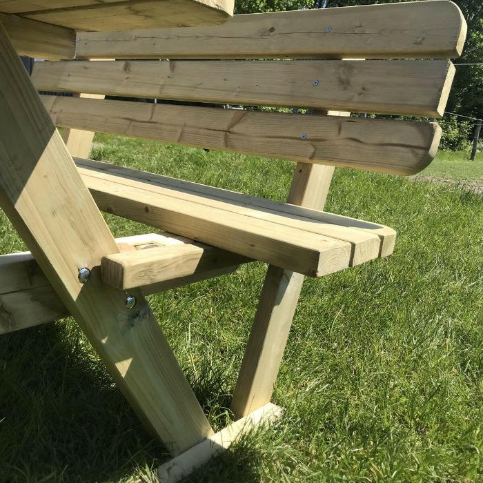 Rugleuning 180 cm KING ® picknicktafel