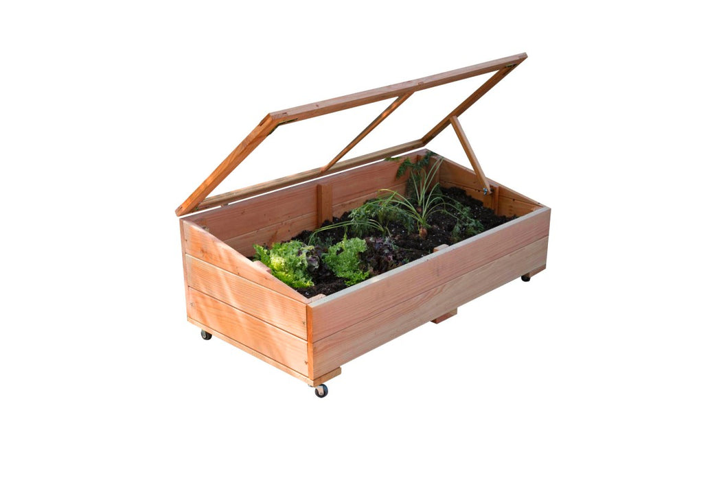 Moestuinbak Sil, op wielen 50 x 100 cm