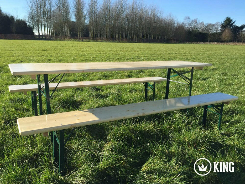 KING ® BIERTAFELSET 220 cm x 60 cm TAFEL EN 2 BANKEN