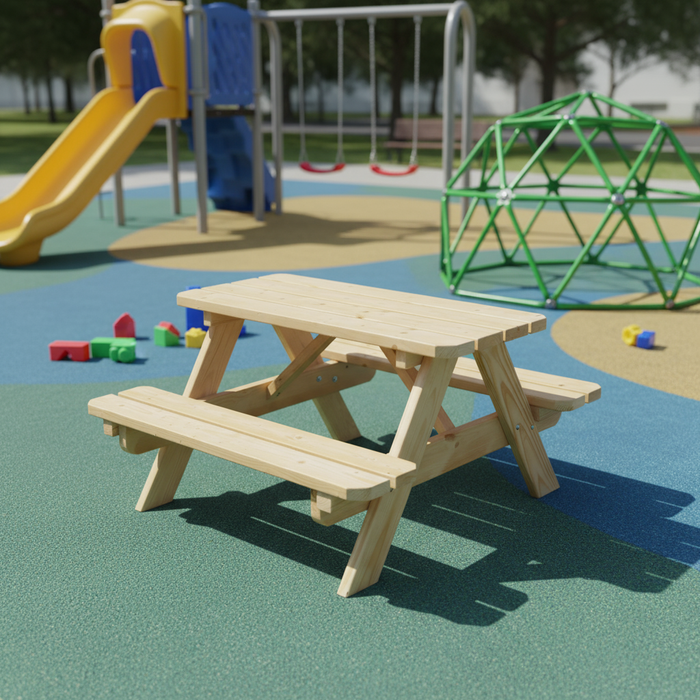 Kinderpicknicktisch Björn KING ® (90 cm.) - Natur