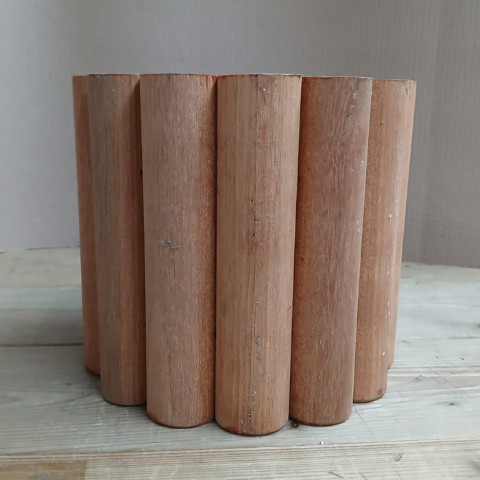 Bordure en rouleau en bois dur 180 cm x 20 cm