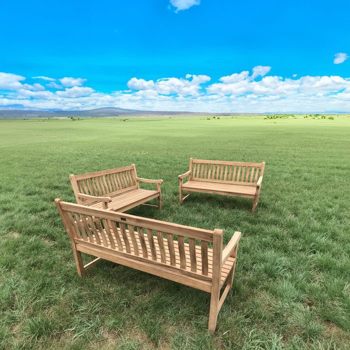 Teak tuinbank 150 cm | Bretagne | 4 cm pootdikte | Tekora