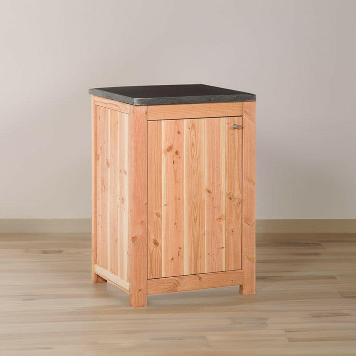 Enkele buitenkeuken met deuren (92 x 62 cm) in Douglas hout.