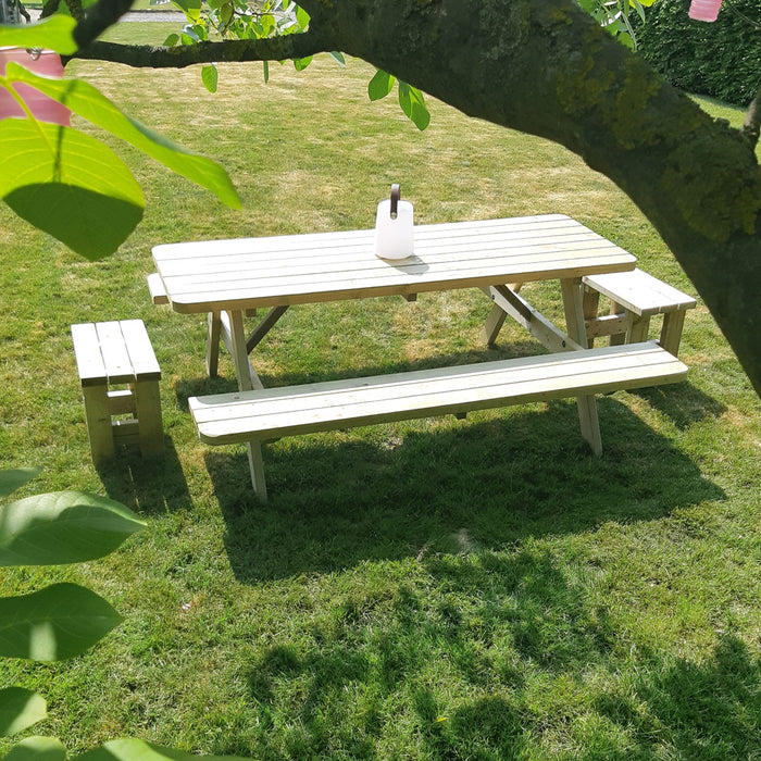 Krukbank - bijzet bankje in hout (KING ®) - tweede keuze