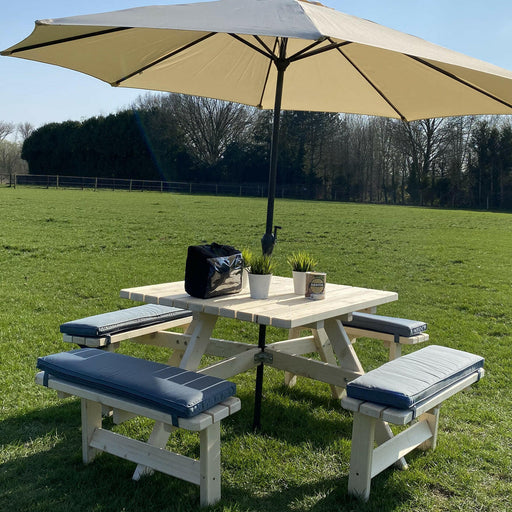 Picknicktafel kussen antraciet 57cm.