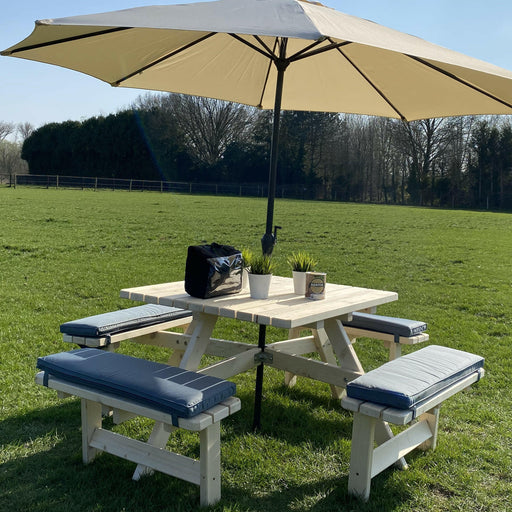 Picknicktafel kussen antraciet 96cm.