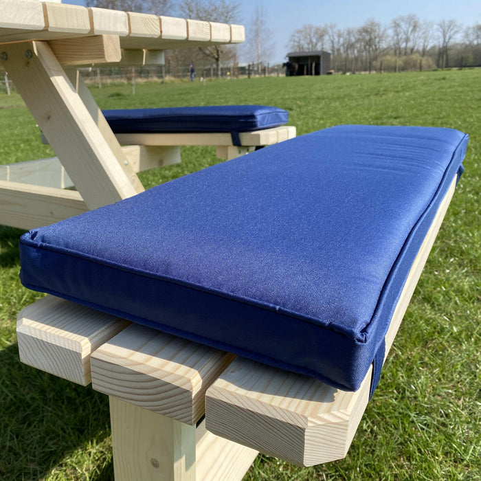 Picknicktafel kussen marine blauw 57cm.