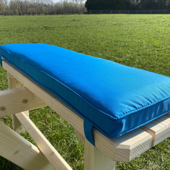 Picknicktafel kussen mineraal blauw 57cm.