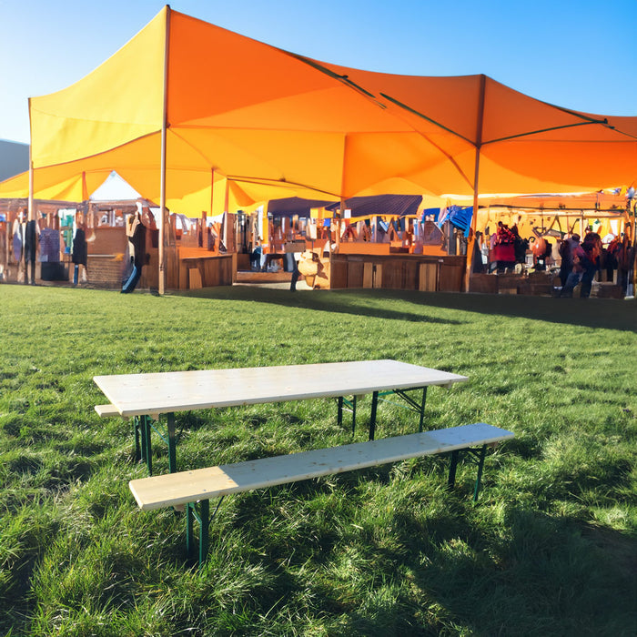 Set de table à bière table 220 cm x 80 cm et 2 bancs KING ®