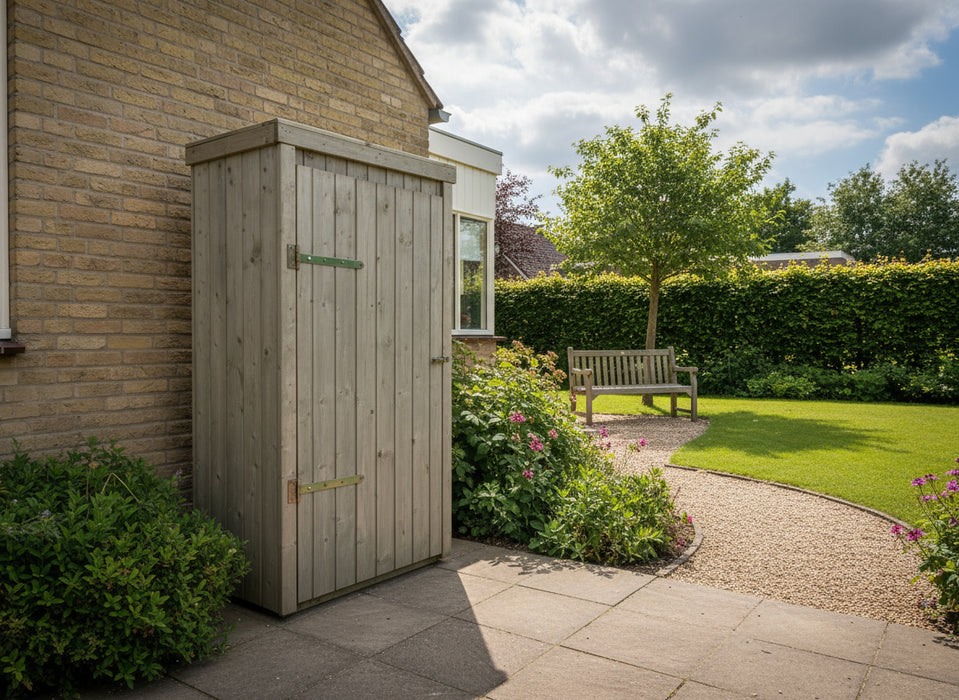 Gartenschrank Lilie / Busch (190 x 92 x 52 cm)
