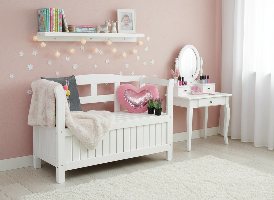 Banc de jardin Yinke - Blanc