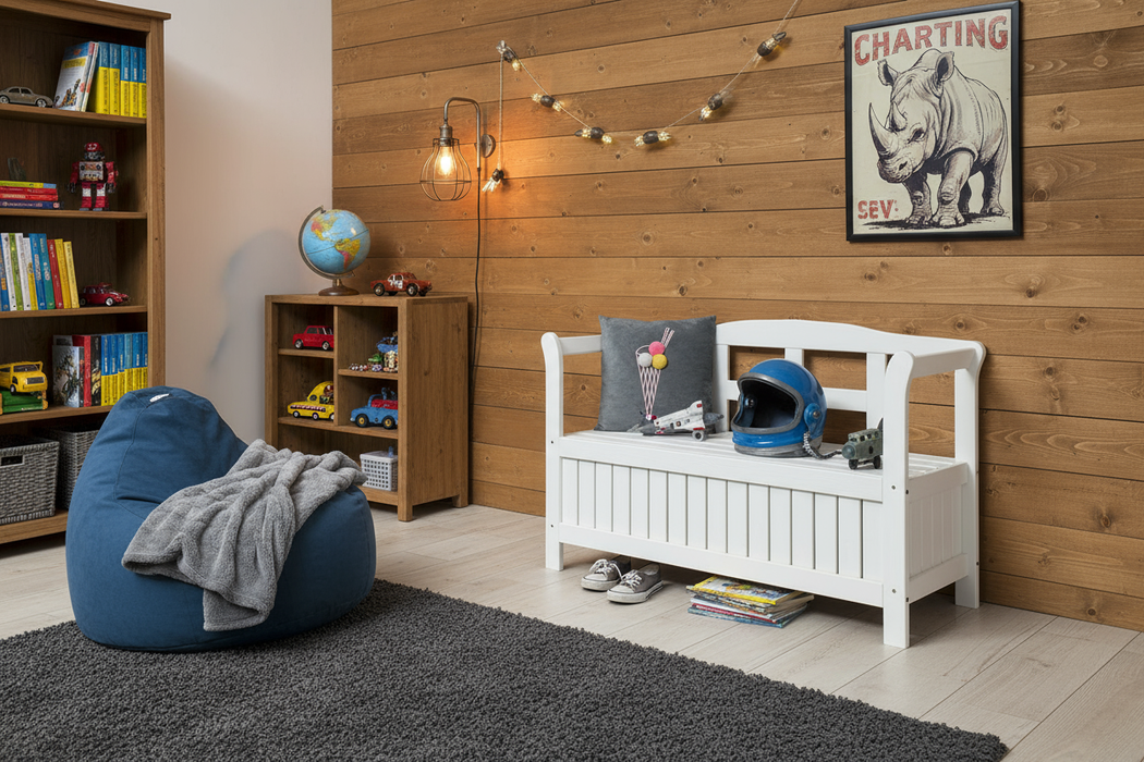 Banc de jardin Yinke - Blanc