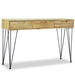 Wandtafel 120X35X76 Cm Massief Teakhout