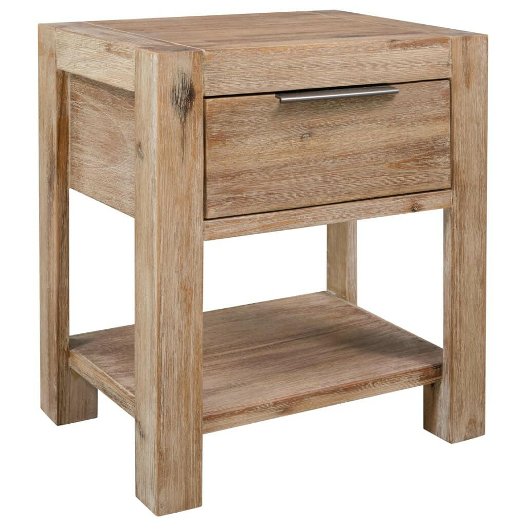 Tables de chevet en bois d'acacia