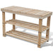 Schoenenrekken Met Bank Massief Hout