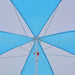 Strandparasol/-Tent 180 Cm Stof Blauw En Wit