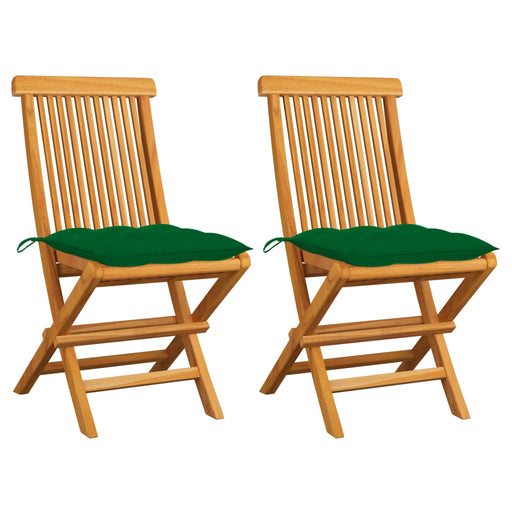 Tuinstoelen Met E Kussens Massief Teakhout