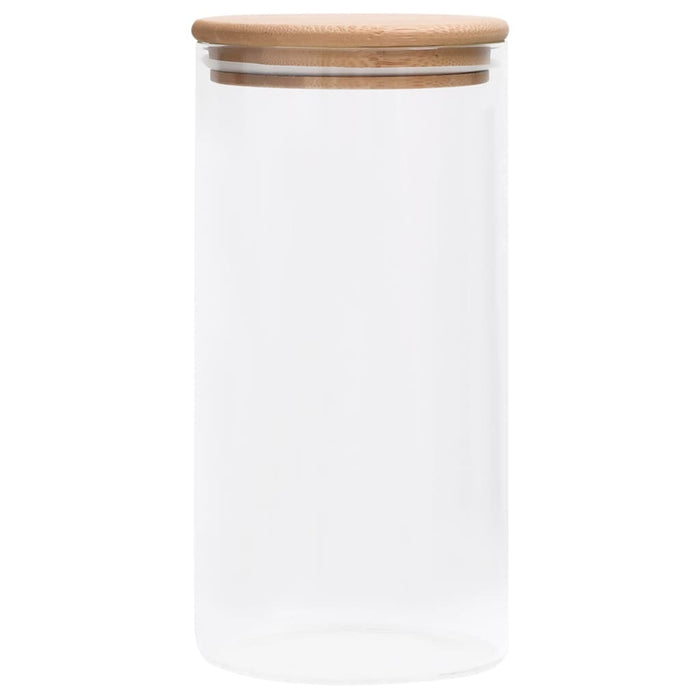 Opbergpotten Met Bamboe Deksels Glas