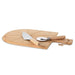 Excellent Houseware 3-Delige Pizzasnijset 43X30 Cm Bamboe