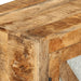 Dressoir 80X30X71 Cm Massief Ruw Mangohout En Metaal
