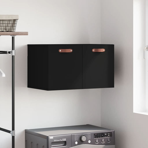 Wandkast 00X36,5X35 Cm Bewerkt Hout Zwart