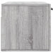 Wandkast 80X36,5X35 Cm Bewerkt Hout Eikenkleurig Grijs Sonoma