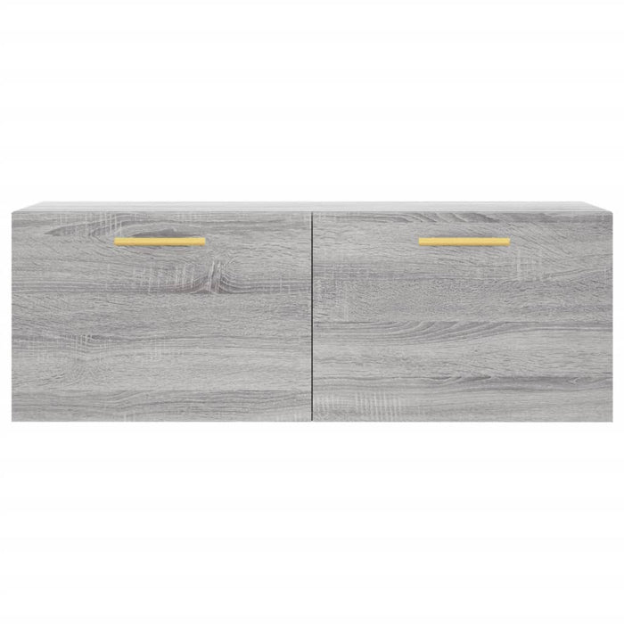 Wandkast 00X36,5X35 Cm Bewerkt Hout Eikenkleurig Grijs Sonoma