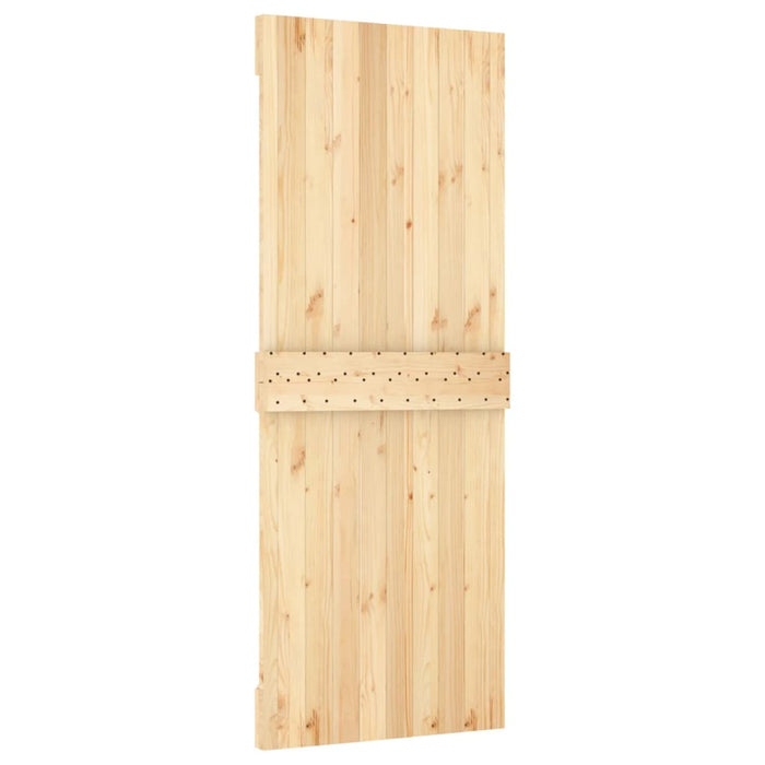 Schuifdeur Met Beslag 80X210 Cm Massief Grenenhout