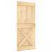 Schuifdeur Met Beslag 90X210 Cm Massief Grenenhout
