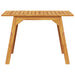 Tuintafel 110X56X75 Cm Massief Acaciahout Beige And Dark Brown