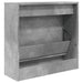 Schoenenkast 60X21X57 Cm Bewerkt Hout Betongrijs Betongrijs