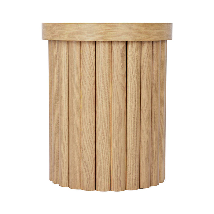 Ronde massief eiken salontafel – Ø40 x 48 cm