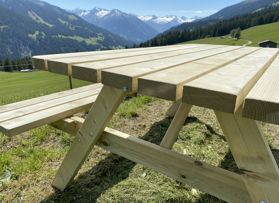 6er-Pack - Günstiger Picknicktisch 180 cm KING ®