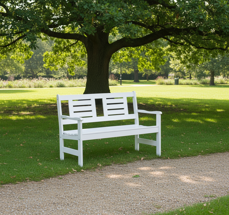Gartenbank 120 cm Amelie 2-Sitzer KING ® weiß