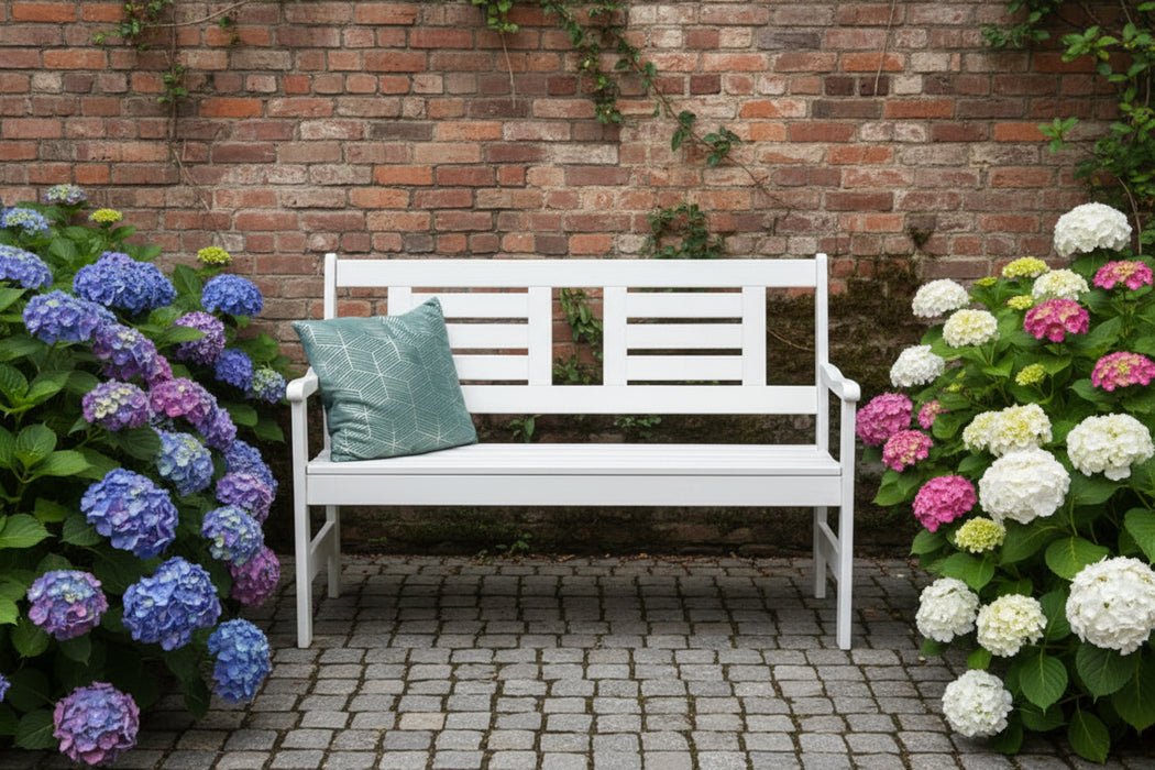 Gartenbank 120 cm Amelie 2-Sitzer KING ® weiß