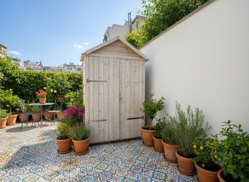 Gartenschrank Clinton (215 x 137 x 70 cm)