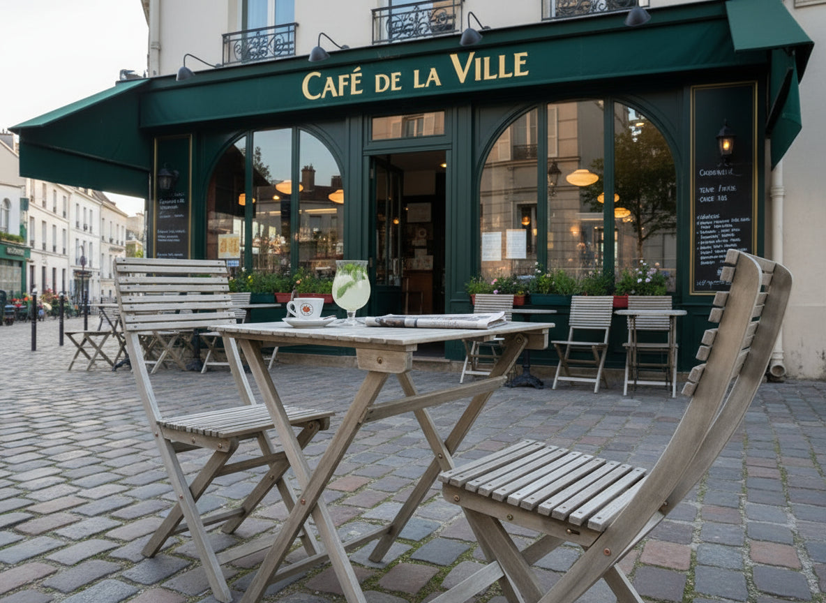 Tables de jardin en bois d'Acacia